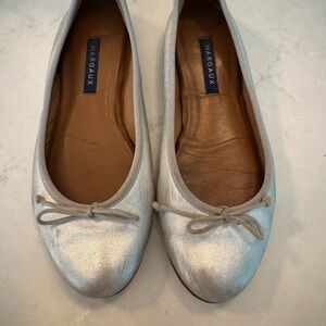 Margaux Silver Ballet Flats
